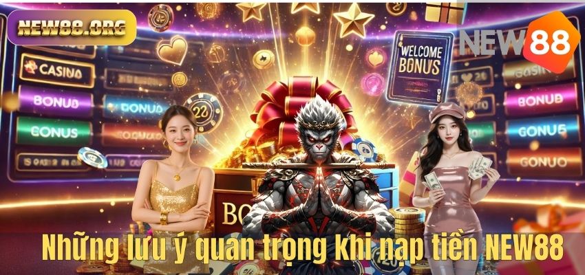 Những lưu ý quan trọng khi nạp tiền NEW88